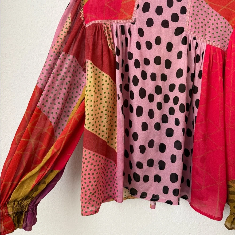 Anthropologie Bl-nk Miranda Peasant Blouse - Picture 6 of 10